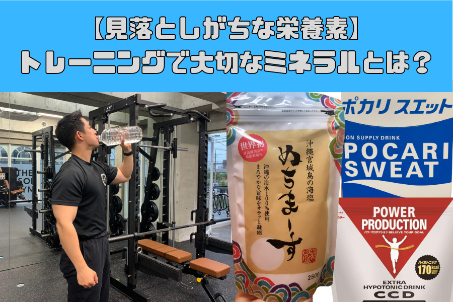 【栄養素について(サプリメント)】5大栄養素のうちの１つで意外と見落としがちなミネラルについて！