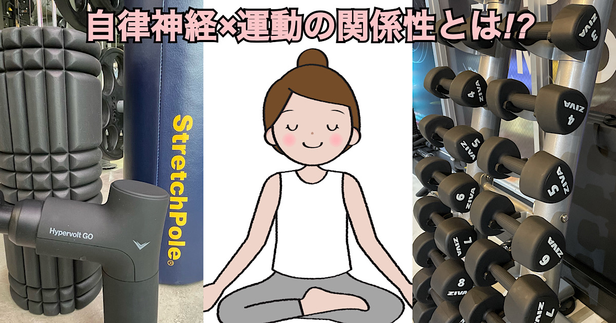 【秋葉原・神田でお勤めの方に人気のパーソナルジム】”自律神経”と運動の関係性とは!?