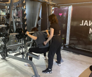 トレーニング中の写真