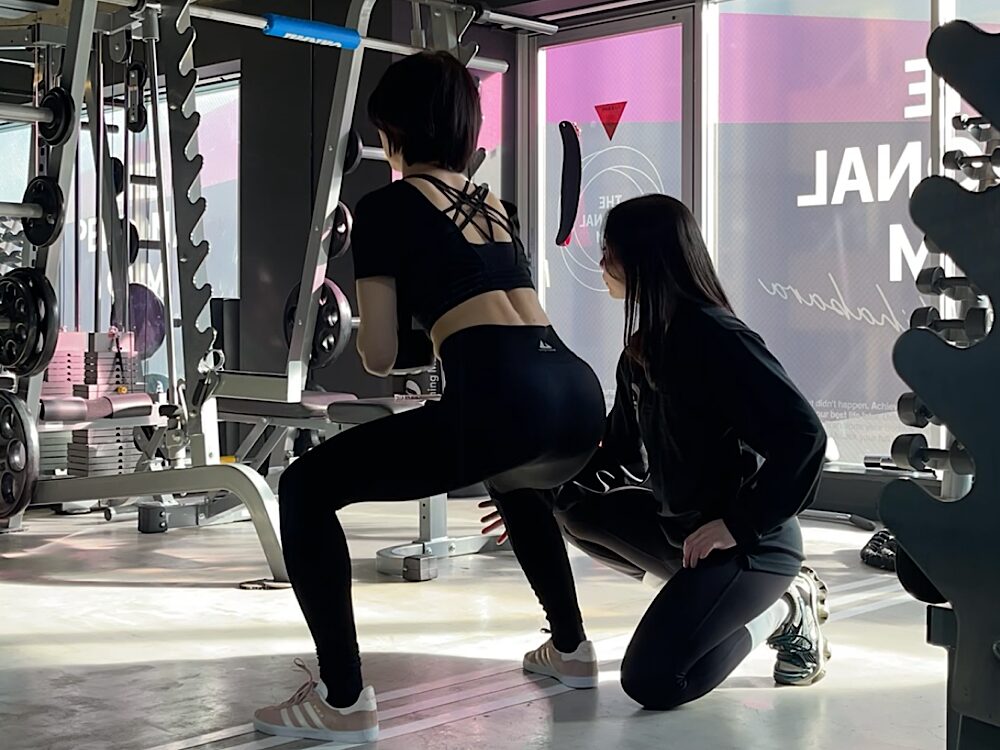 トレーニング中の写真