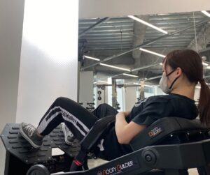 トレーニングしている写真