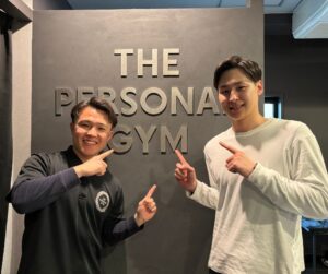 田中さんとトレーナーの写真