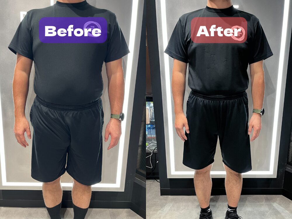 40代男性のビフォーアフター写真