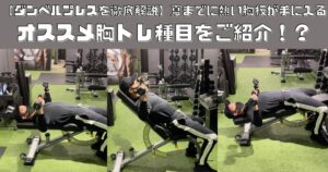【ダンベルプレスを徹底解説】夏までに熱い胸板が手に入る、オススメ胸トレ種目をご紹介！？