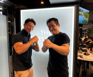 お客様と２ショットです