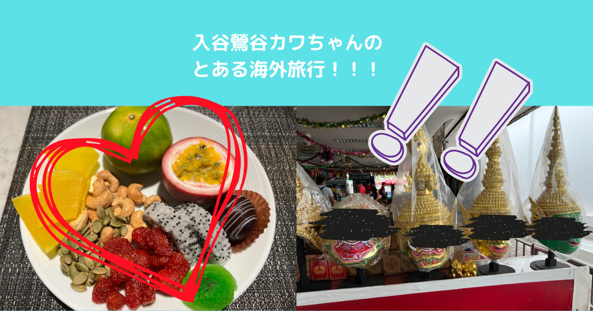 入谷鶯谷カワちゃんの海外旅行紹介！！！