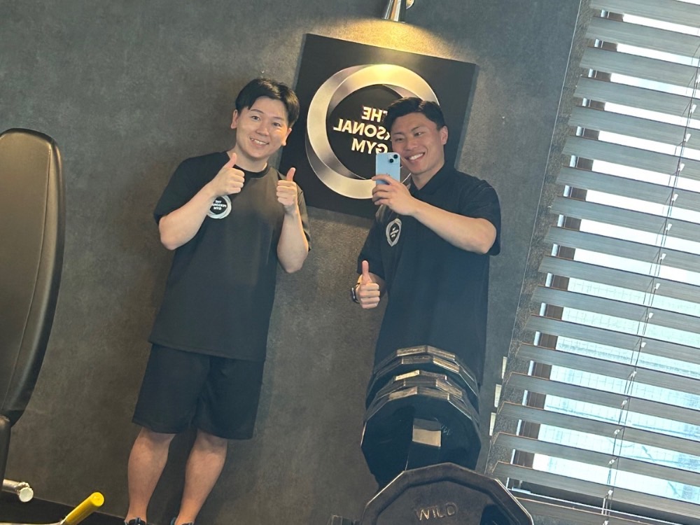 お客様とトレーナーの写真