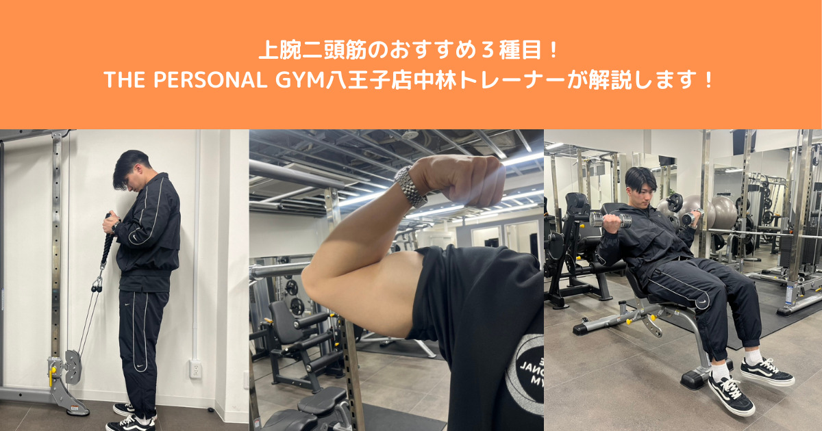 上腕二頭筋を大きくする方法を教えます！THE PERSONAL GYM八王子店中林トレーナーが解説！