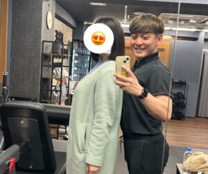 日暮里　背中を押されて頑張っています！