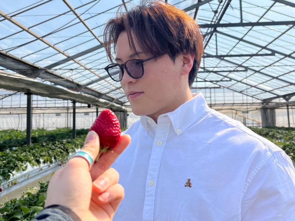 いちご狩りに行った時の写真