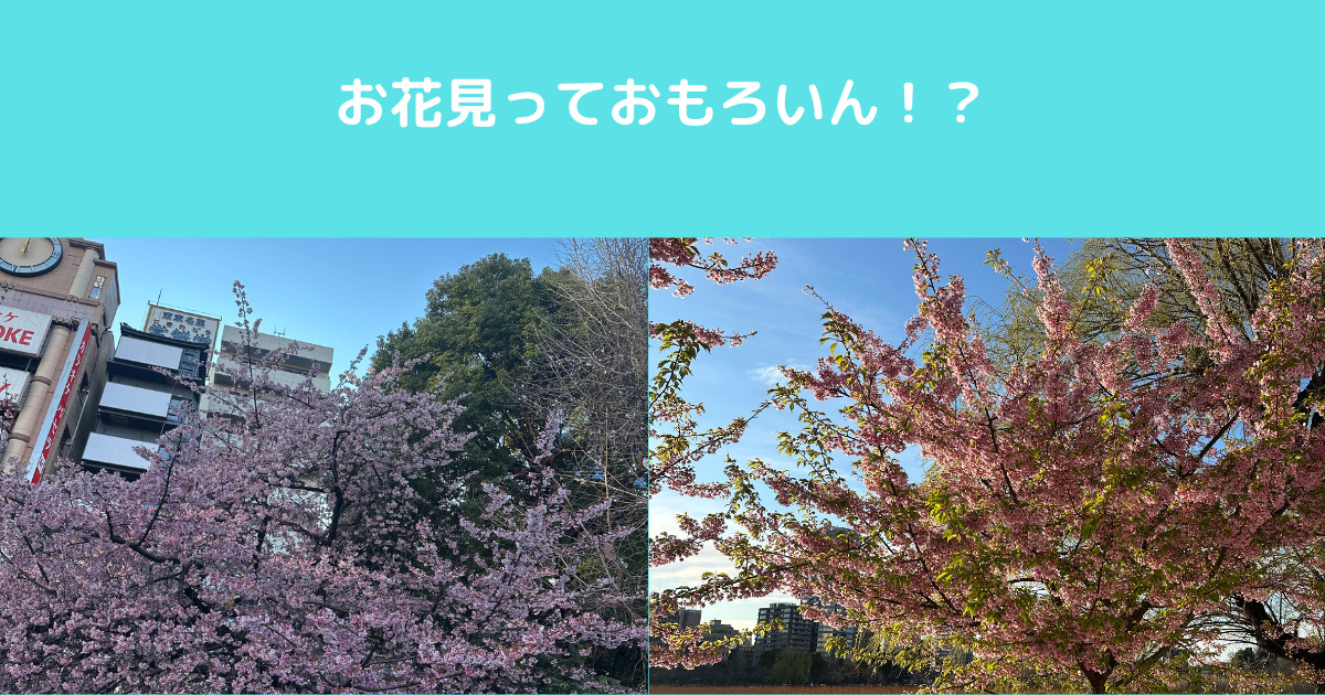 【柄にもなくお花見！？】強面トレーナーがご紹介！