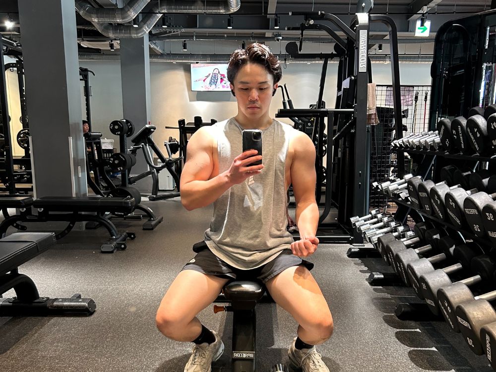 パンプアップした大栗正寛