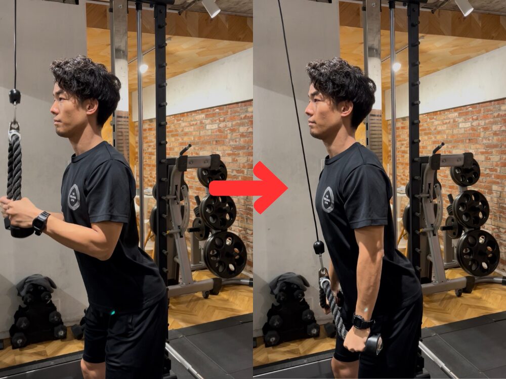 トレーニングを行っている様子