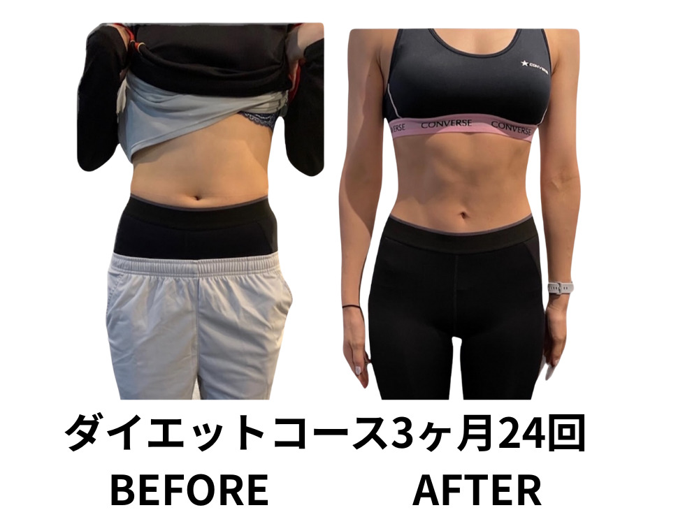ダイエットした女性のBEFORE・AFTER