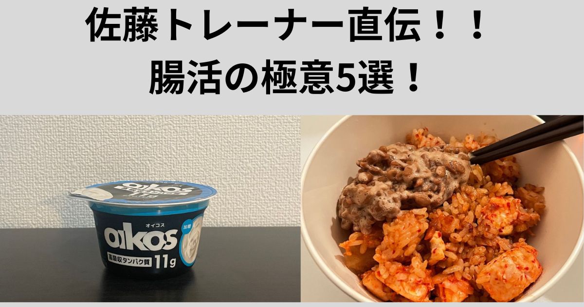 腸活の極意5選～今日から始めるカラダ改革