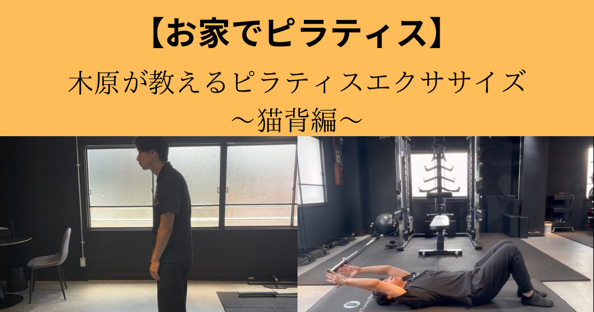 【お家でセルフピラティス】THE PERSONAL GYM（ザ パーソナル ジム）梅田店が教える姿勢改善〜猫背編~