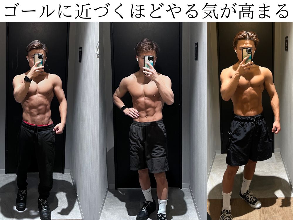 ゴールに近づくほどやる気が出るを表した画像