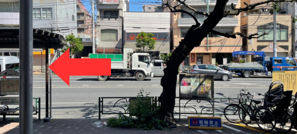 都営新宿線　菊川駅(A2出口)を出たら左に向かう
