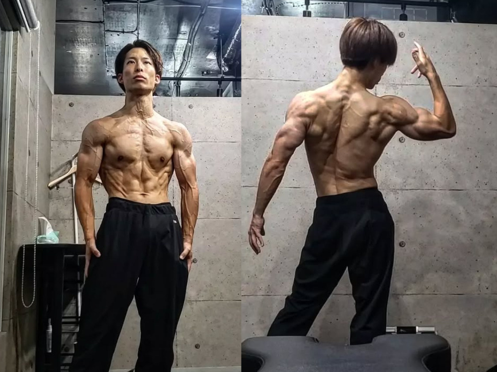 並木トレーナー　絞れた体