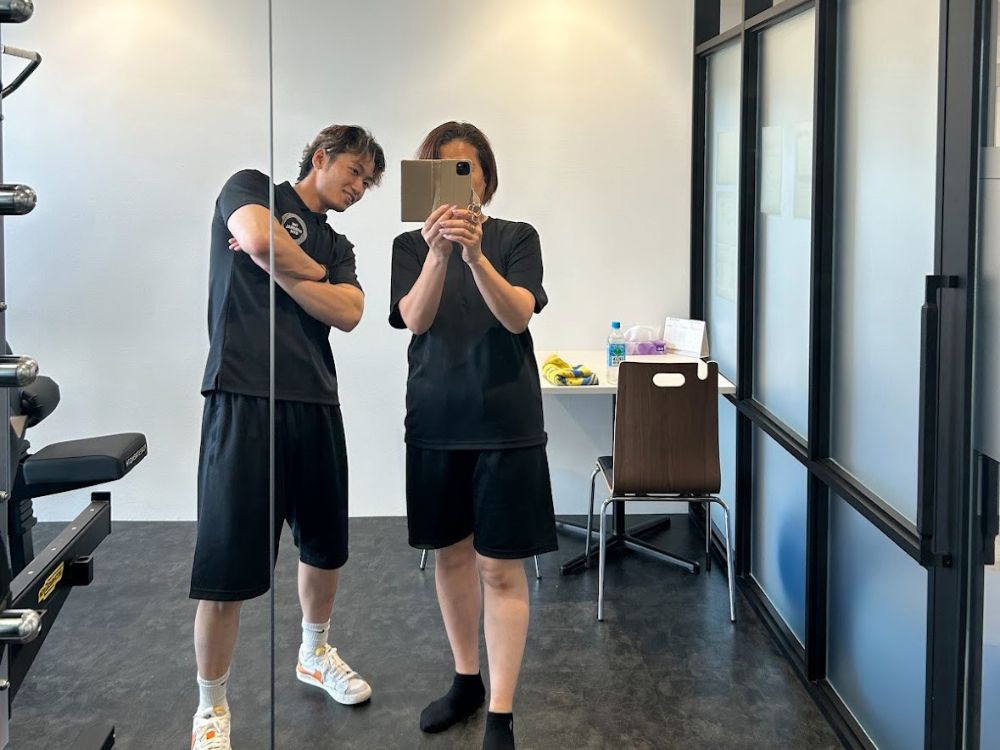お客さんとの写真