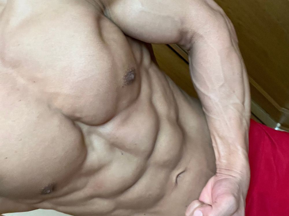 春山トレーナー減量期の身体の写真