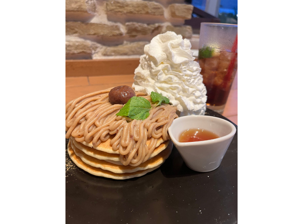 栗のパンケーキ