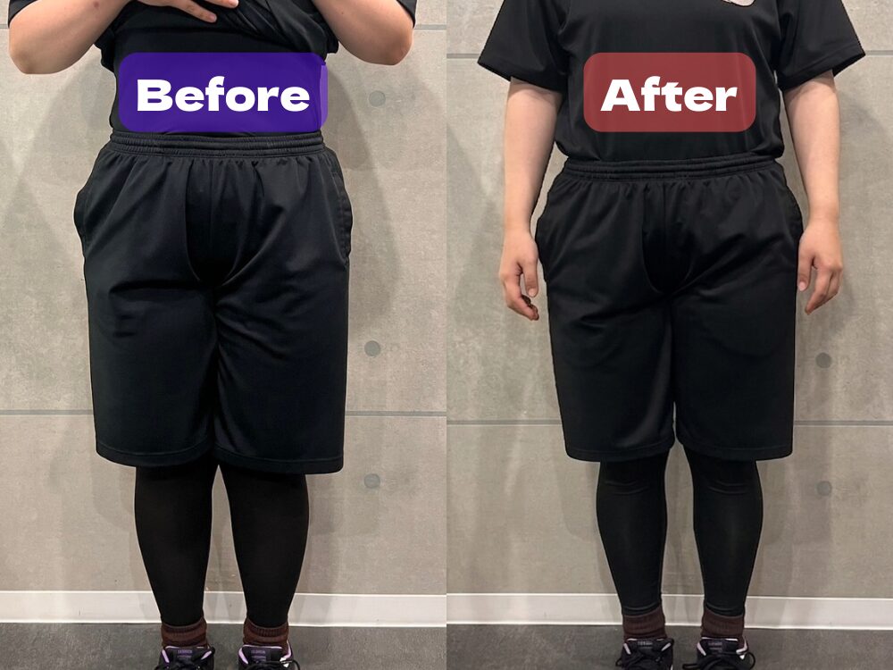 板橋ANNEX店に通われている30代女性ビフォーアフター