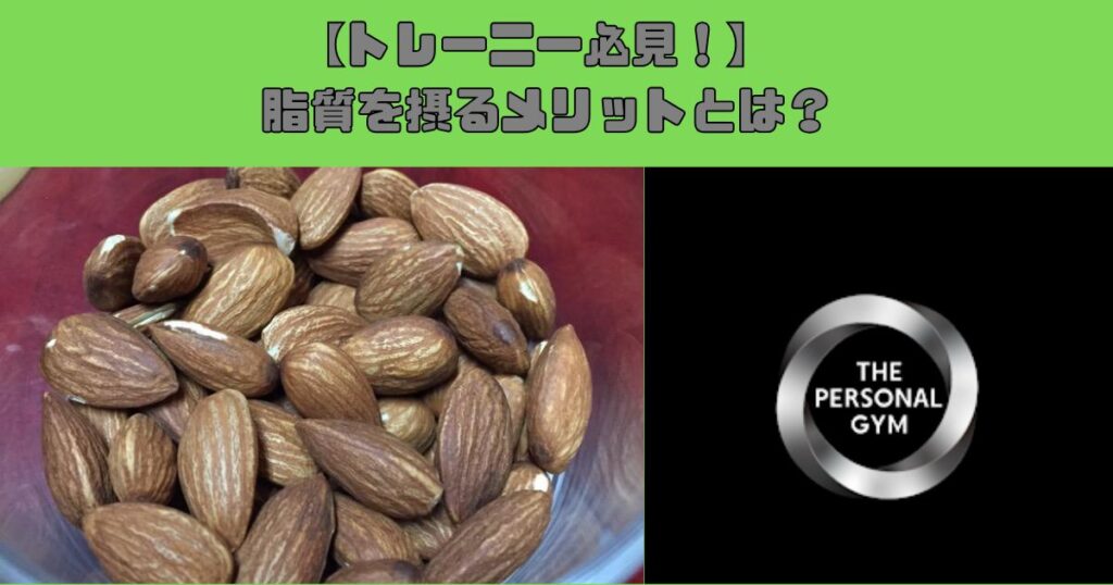 ボディメイクで脂質を摂るメリットとは？｜THE PERSONAL GYM錦糸町店