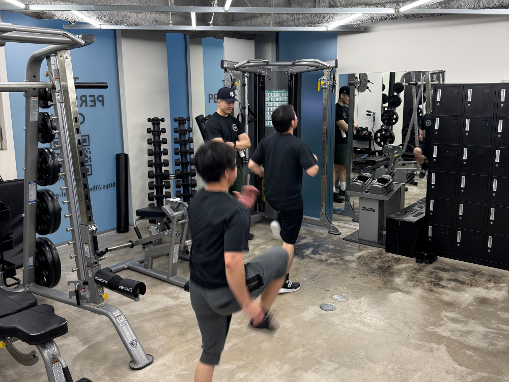 HIITトレーニングをしている写真
