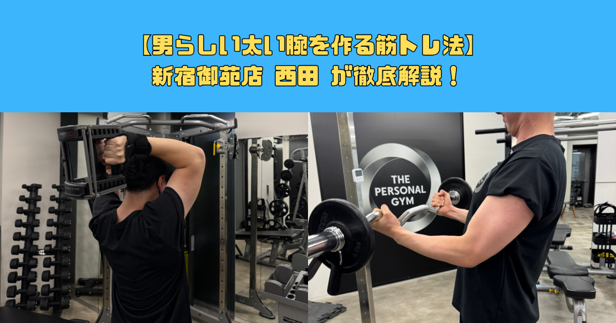 太い腕を作る筋トレ法｜新宿御苑トレーナーが徹底解説