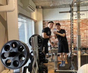 お客様とトレーナー