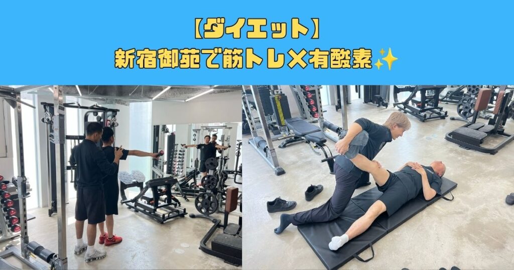 【ダイエット】新宿御苑で筋トレ×有酸素✨