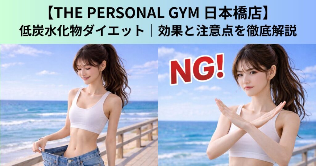 【THE PERSONAL GYM（ザ パーソナルジム）日本橋店】低炭水化物ダイエット｜効果と注意点を徹底解説
