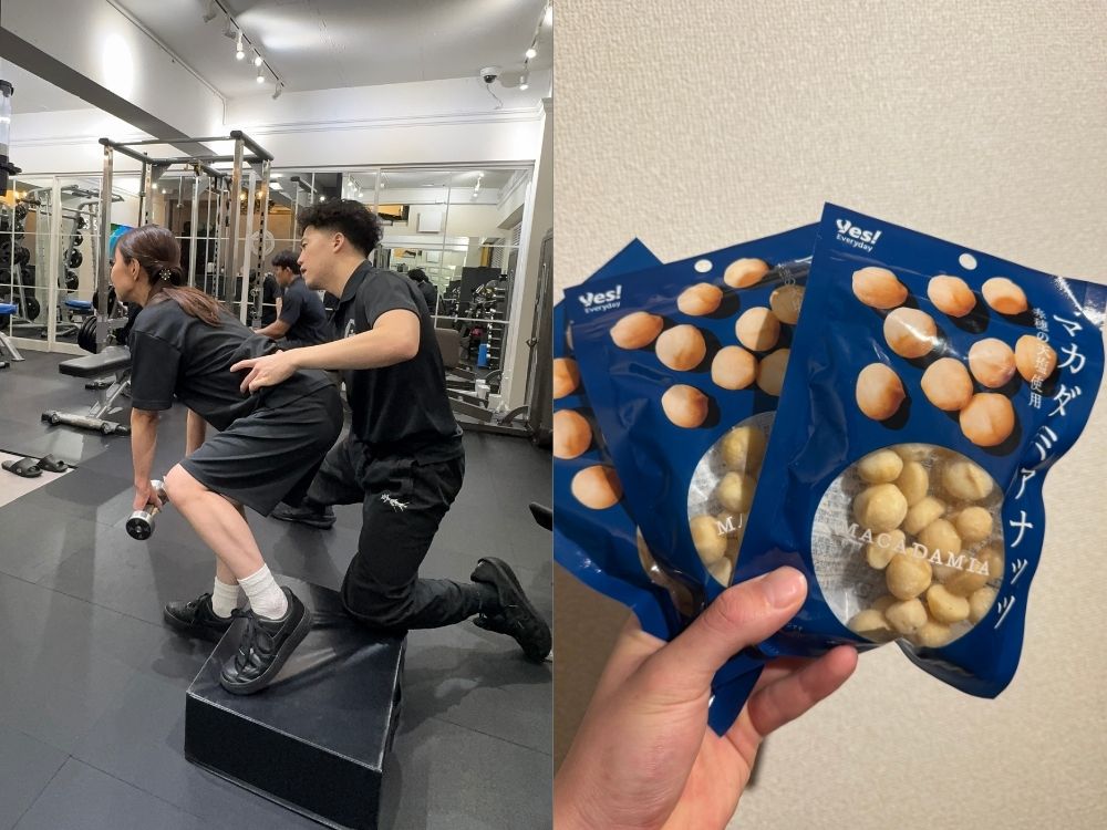 実際のトレーニングの様子と抗酸化オススメ食材