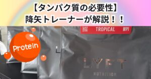 【プロテインはなぜ存在する？】降矢が教えます📖