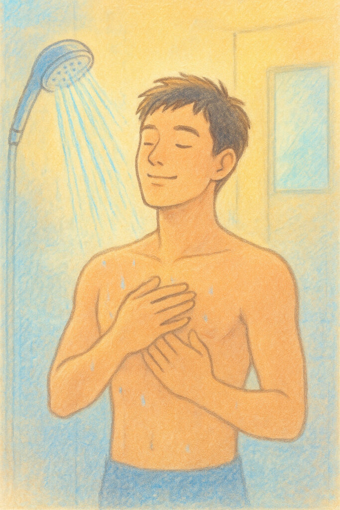 朝スッキリコールドシャワー