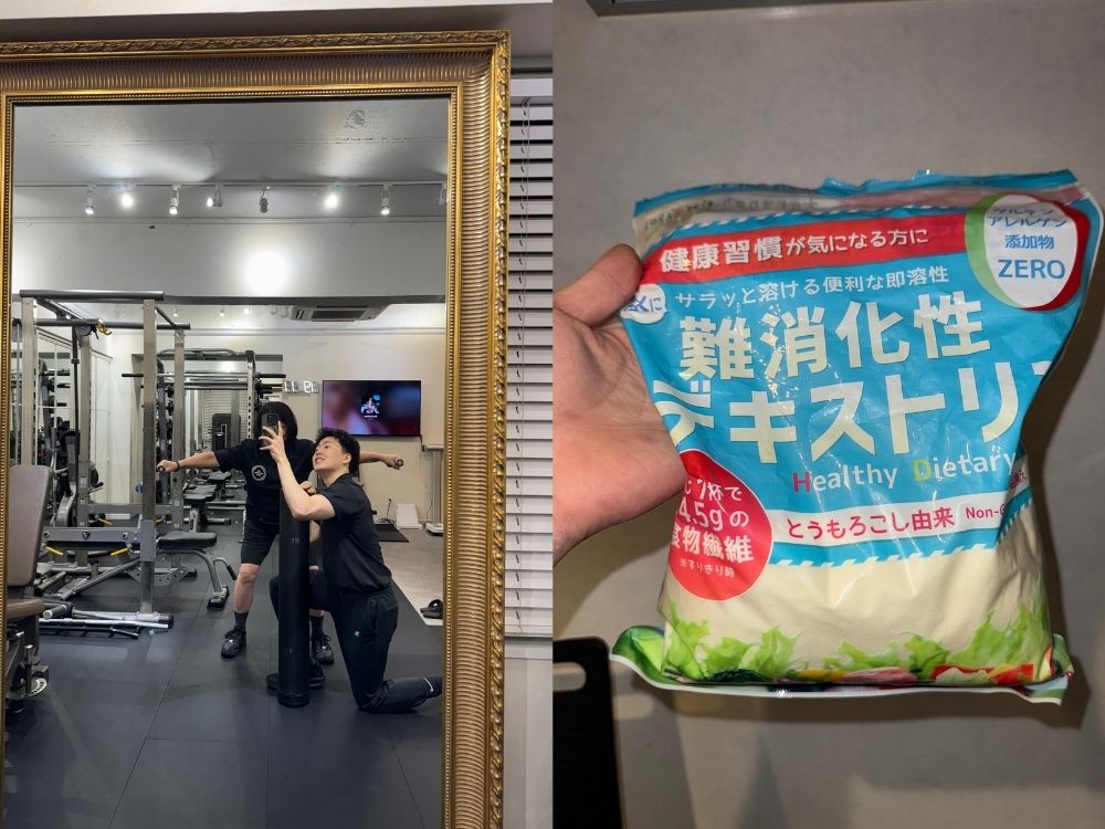 脂肪燃焼を目的としたパーソナルトレーニングの様子、健康的なダイエットを支えるAmazon人気サプリメント