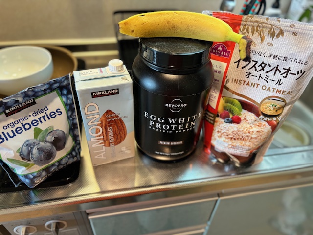 オートミール材料の写真