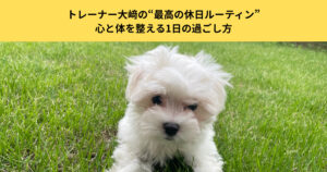 【五反田パーソナルジム】トレーナー大﨑の“最高の休日ルーティン”｜心と体を整える1日の過ごし方