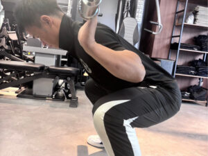 スクワットでのエラー写真