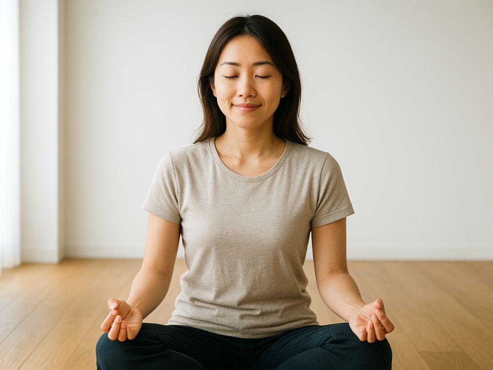 瞑想する女性