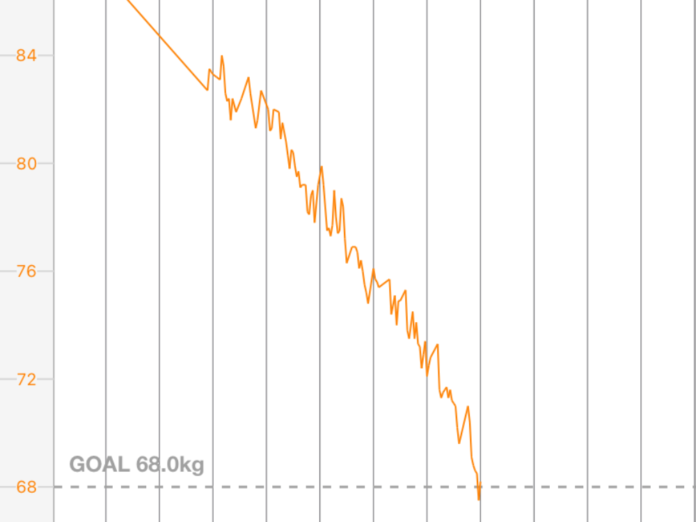 体重のグラフ
