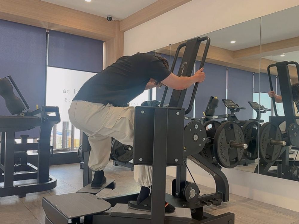 トレーニングをしている画像