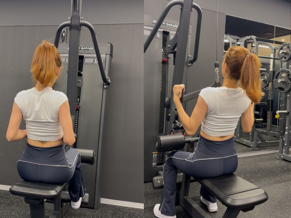 THE PERSONAL GYM(ザ パーソナルジム) 名古屋栄店のお客様のトレーニング
シーテッドロウ&ラットプルダウン