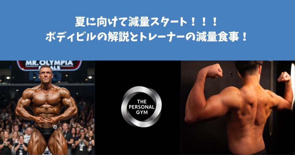 ダイエットスタート！！ボディビルの解説と杉本トレーナーの減量食事！
