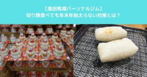 【高田馬場パーソナルジム　年末年始に切り餅を食べても太らない対策を解説いたします】