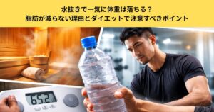 五反田のパーソナルジムが解説｜水抜きで一気に体重は落ちる？脂肪が減らない理由とダイエットで注意すべきポイント
