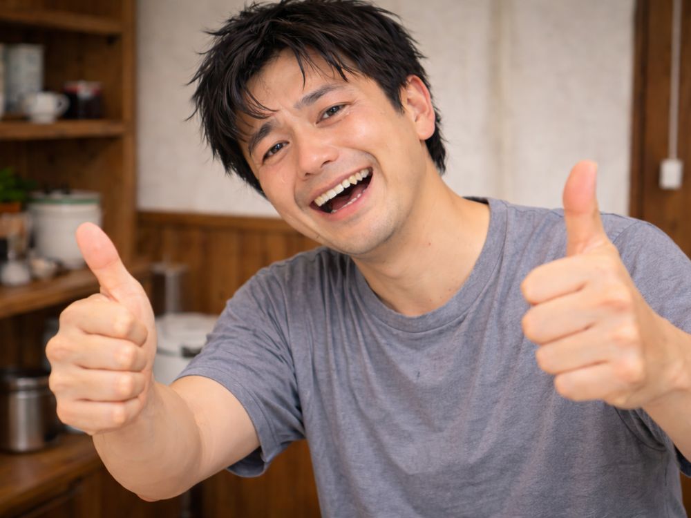 回復済みの男性の画像