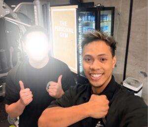 ザ パーソナルジム綾瀬店にいる男性2名