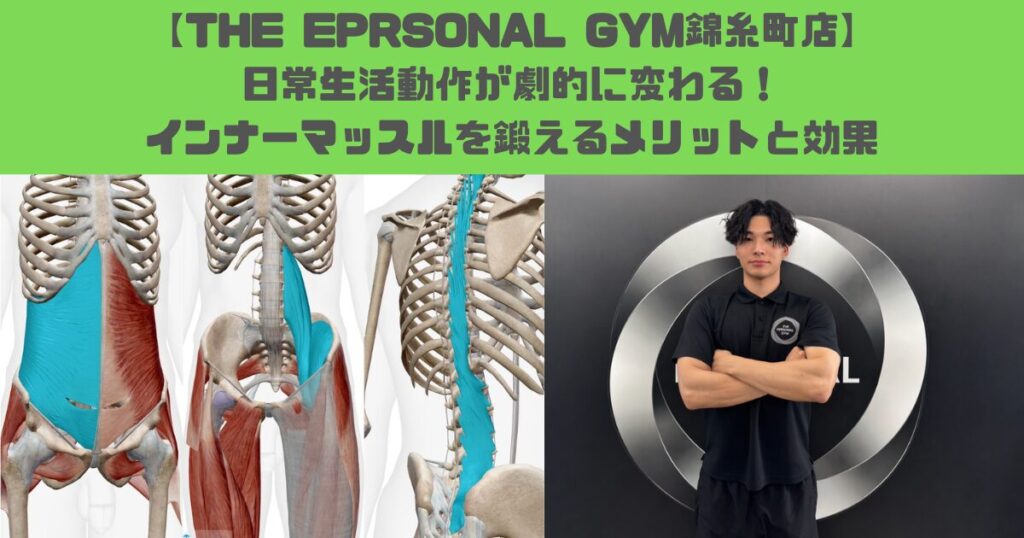 インナーマッスルを鍛えるメリットと姿勢、腰痛、ダイエットへの効果について解説します！！